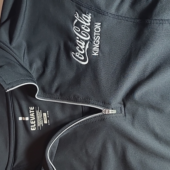 Coca Cola 3/4 zip sweatshirt mens size Medium - Picture 2 of 4